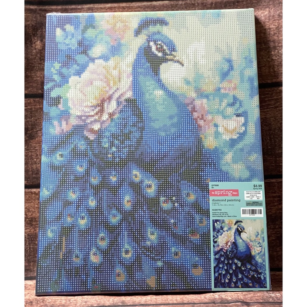 Peacock Diamond Painting Kit Hobby Lobby New